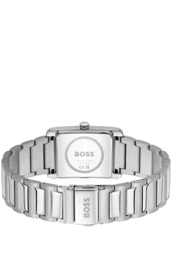 Principle Uhr mit schwarzem Zifferblatt und H-Gliederarmband