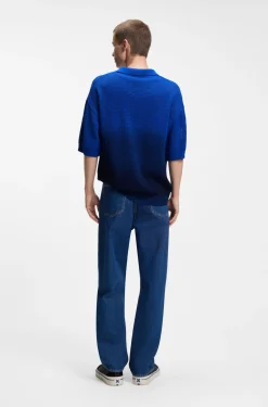 Pullover aus Baumwolle mit Dip-Dye-Effekt