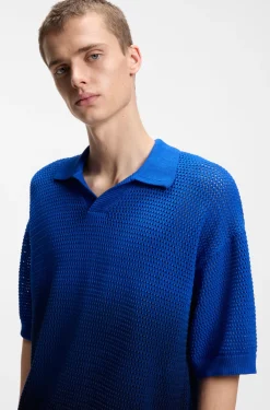 Pullover aus Baumwolle mit Dip-Dye-Effekt