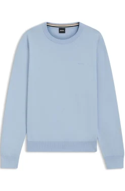 Pullover aus Baumwolle mit Logo-Stickerei