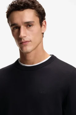 Pullover aus Baumwolle mit Logo-Stickerei