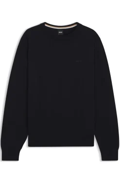 Pullover aus Baumwolle mit Logo-Stickerei