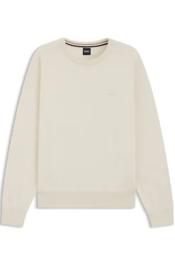 Pullover aus Baumwolle mit Logo-Stickerei