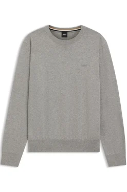 Pullover aus Baumwolle mit Logo-Stickerei
