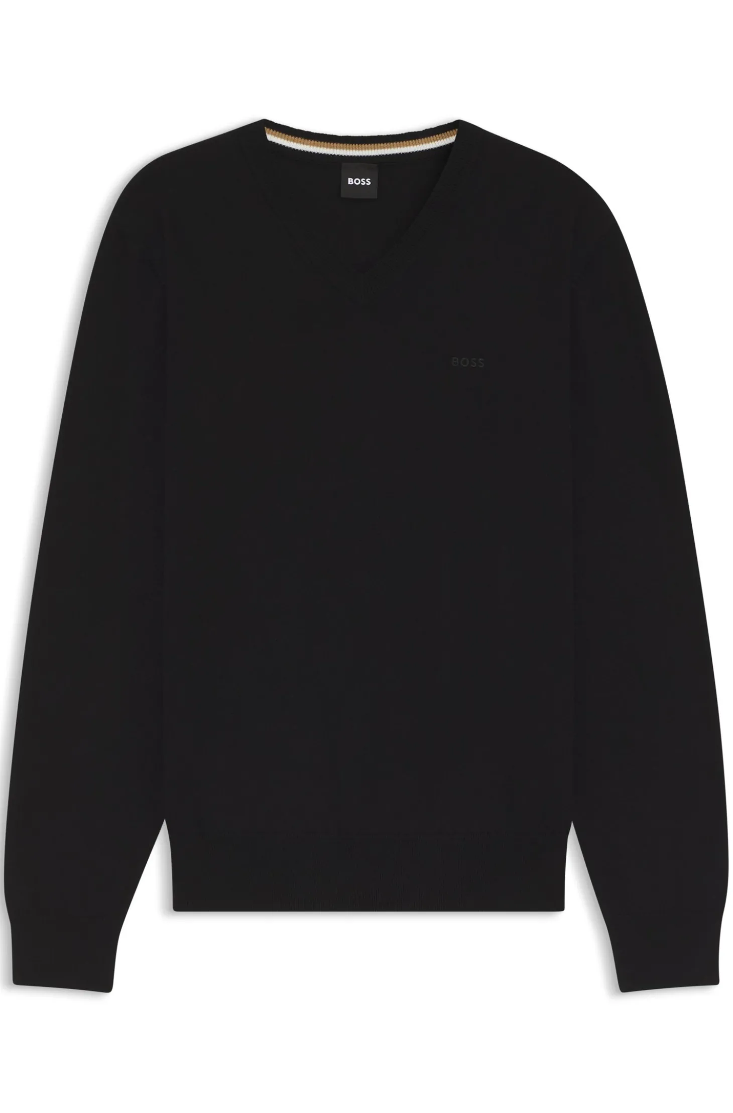 Pullover aus Baumwolle mit V-Ausschnitt