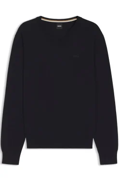 Pullover aus Baumwolle mit V-Ausschnitt