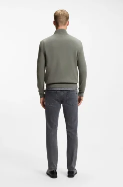 Pullover aus Baumwolle und Kaschmir mit Troyerkragen