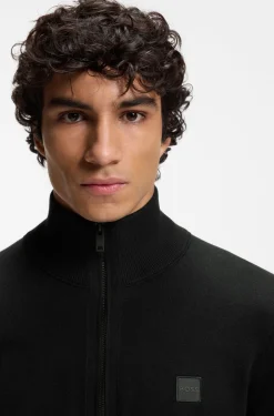 Pullover aus Baumwolle und Kaschmir mit Troyerkragen