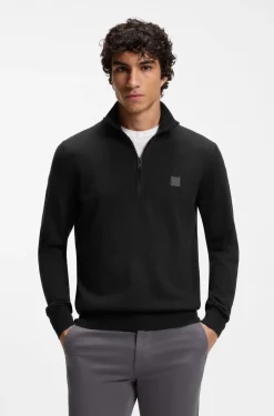 Pullover aus Baumwolle und Kaschmir mit Troyerkragen