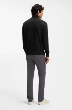 Pullover aus Baumwolle und Kaschmir mit Troyerkragen