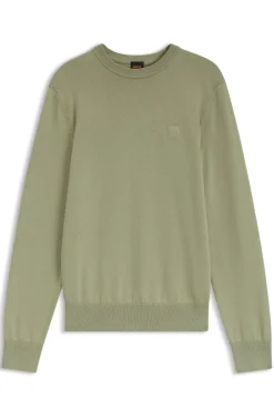 Pullover aus Baumwoll-Mix mit Logo-Patch