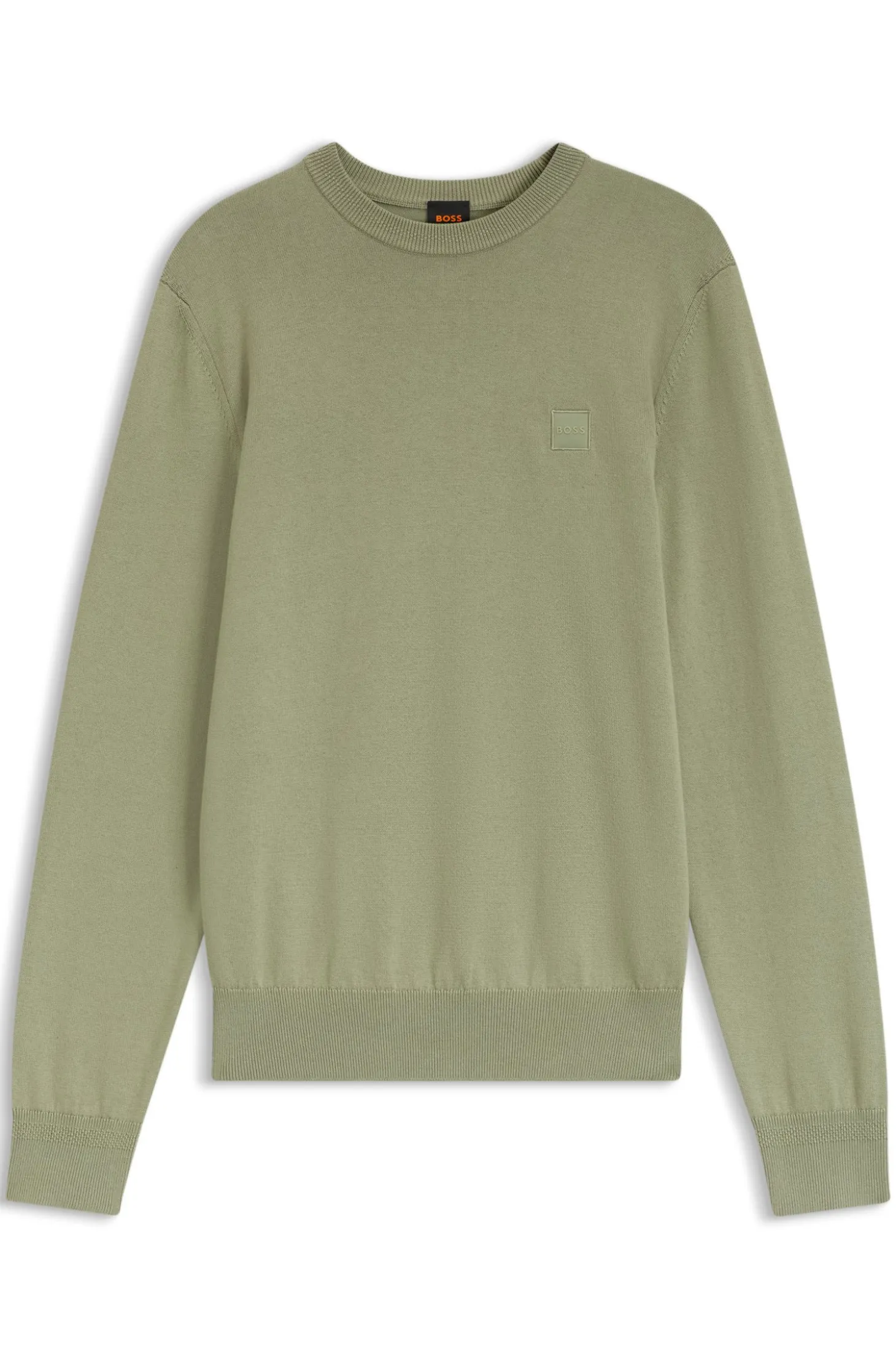 Pullover aus Baumwoll-Mix mit Logo-Patch