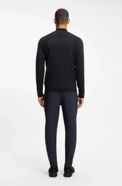 Pullover aus Baumwoll-Mix mit Troyerkragen