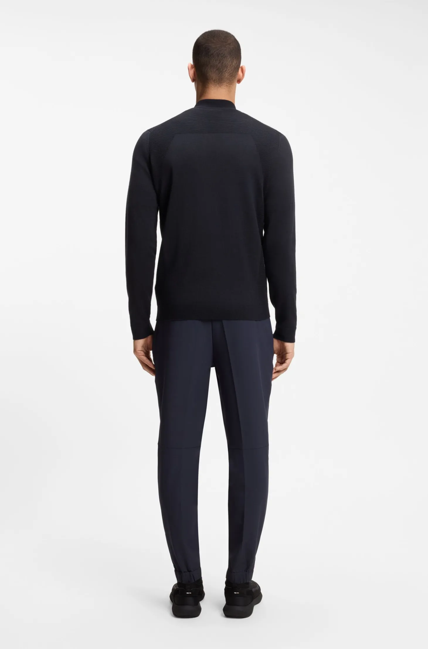 Pullover aus Baumwoll-Mix mit Troyerkragen