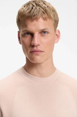 Pullover aus Baumwoll-Mix mit Bodymapping-Struktur