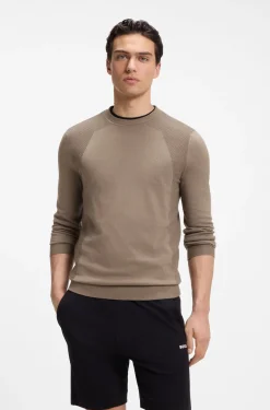 Pullover aus Baumwoll-Mix mit Bodymapping-Struktur