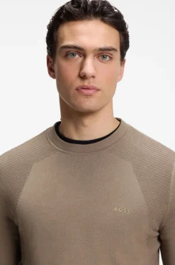 Pullover aus Baumwoll-Mix mit Bodymapping-Struktur