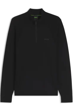 Pullover aus Baumwoll-Mix mit Troyerkragen