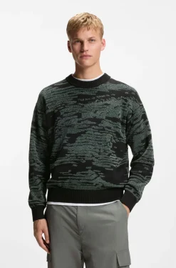 Pullover aus Baumwoll-Mix mit grafischem Jacquard-Muster