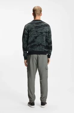 Pullover aus Baumwoll-Mix mit grafischem Jacquard-Muster
