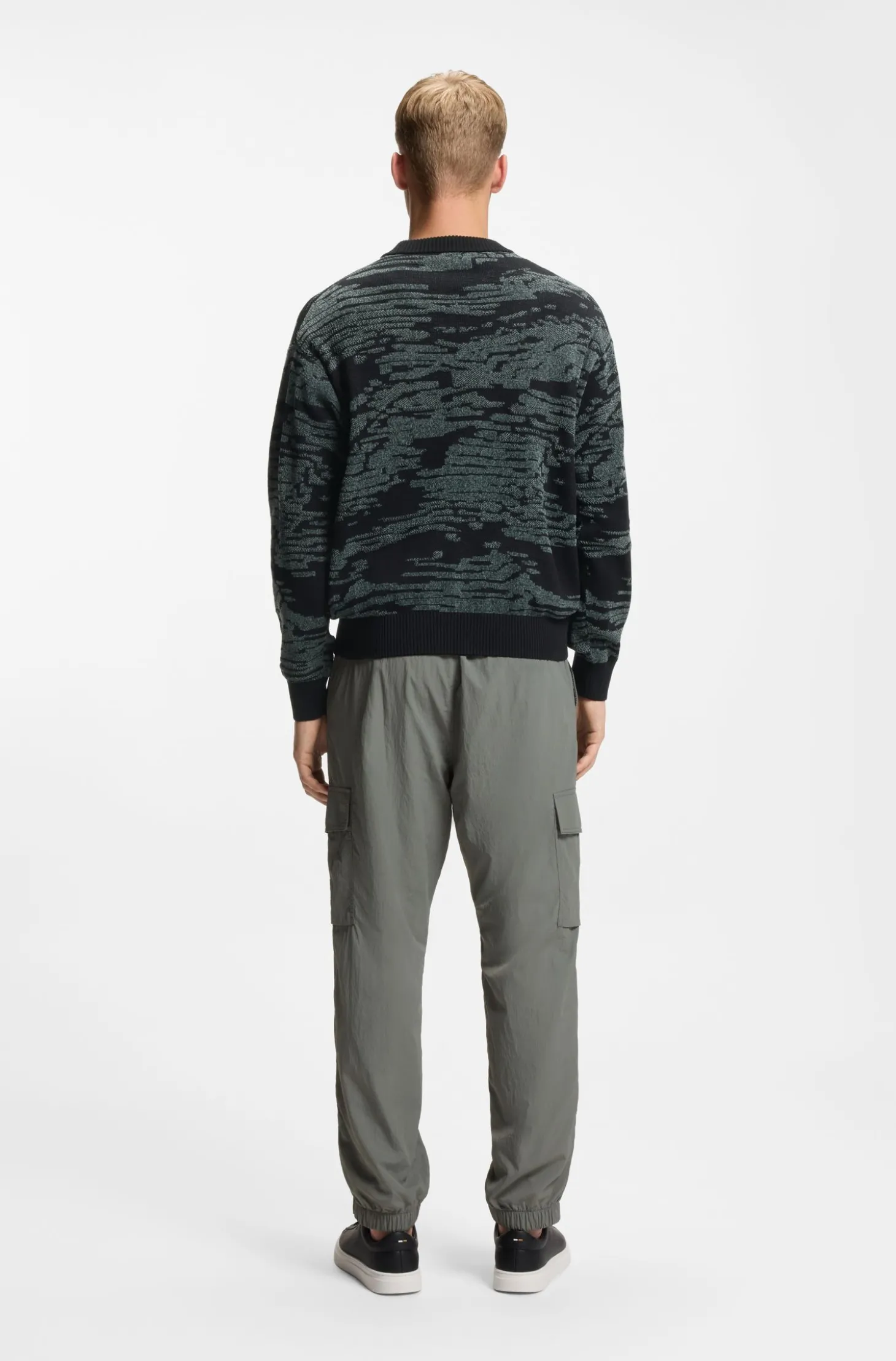 Pullover aus Baumwoll-Mix mit grafischem Jacquard-Muster