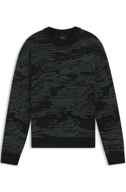 Pullover aus Baumwoll-Mix mit grafischem Jacquard-Muster