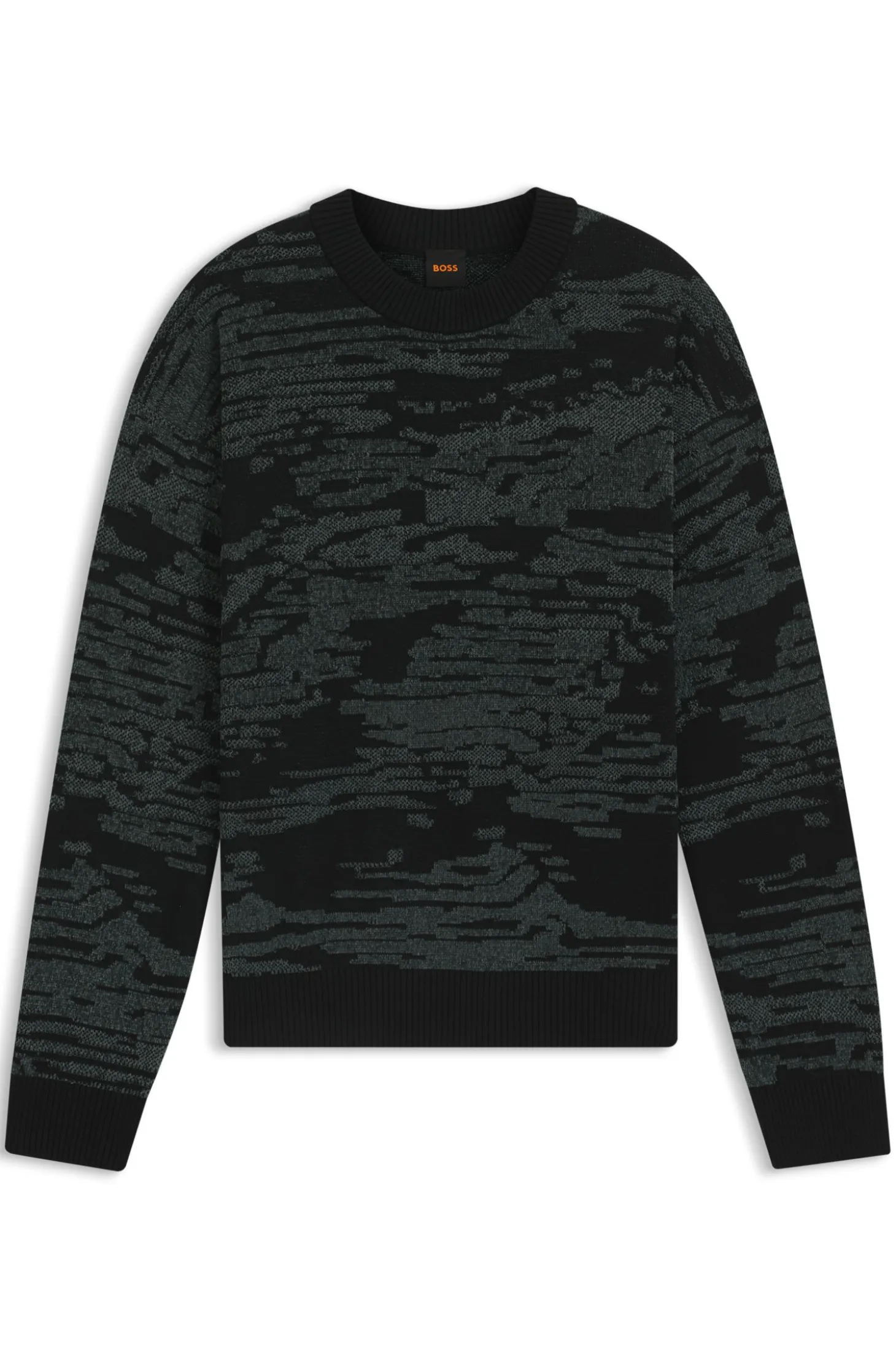 Pullover aus Baumwoll-Mix mit grafischem Jacquard-Muster