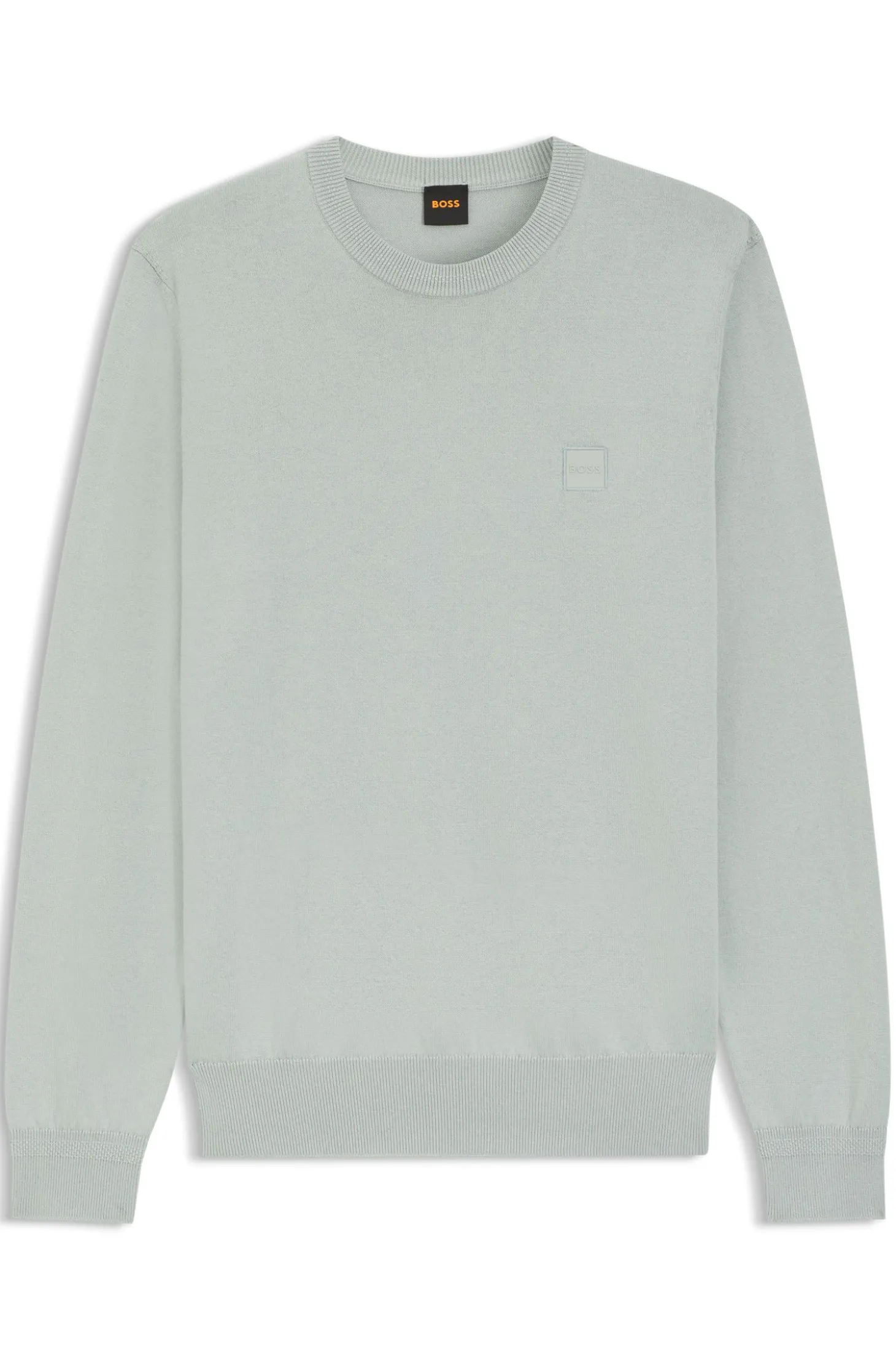 Pullover aus Baumwoll-Mix mit Logo-Patch