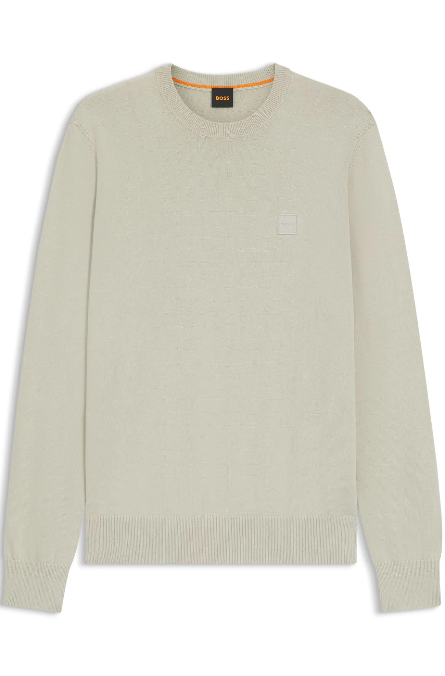 Pullover aus Baumwoll-Mix mit Logo-Patch