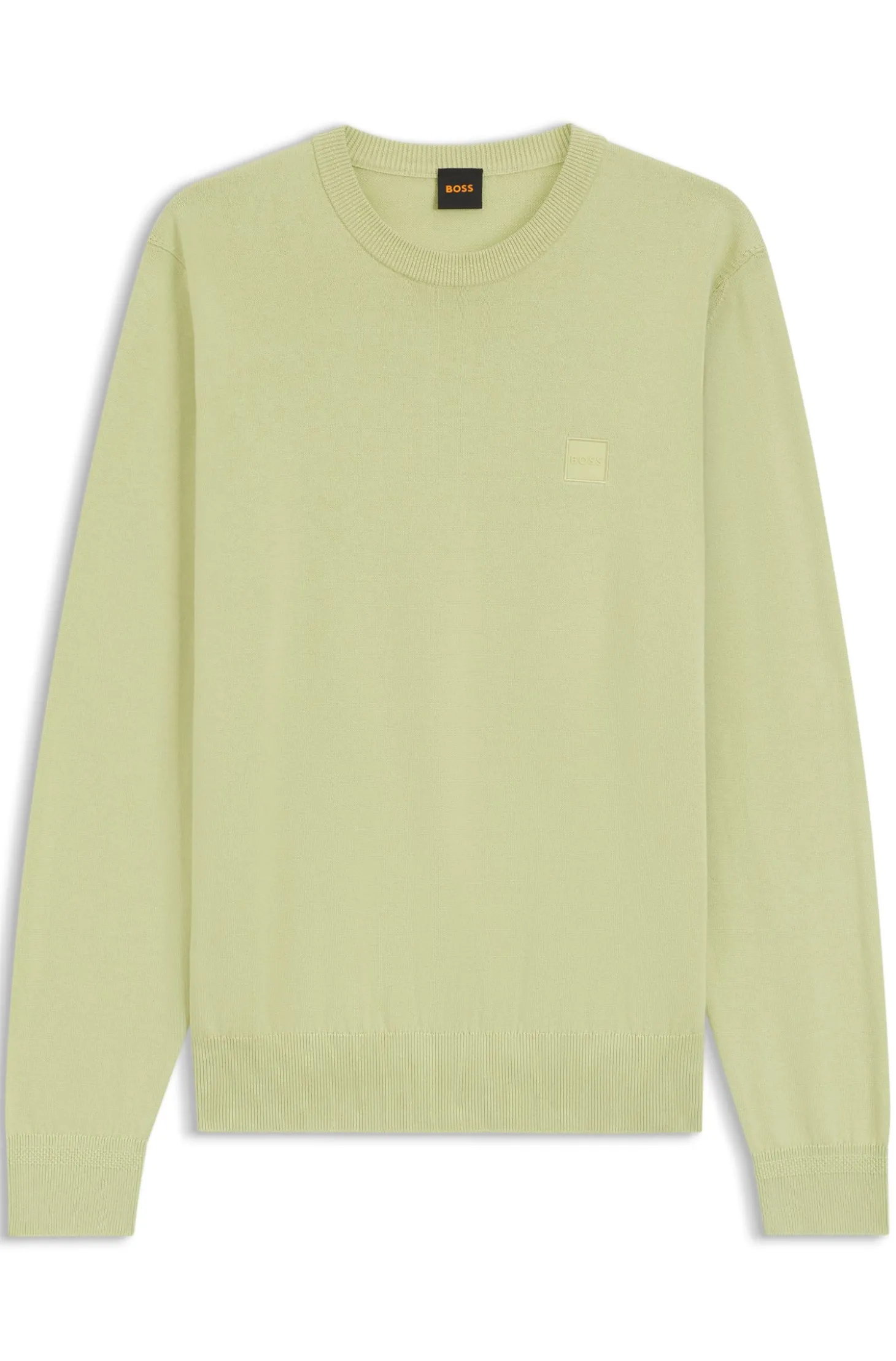 Pullover aus Baumwoll-Mix mit Logo-Patch