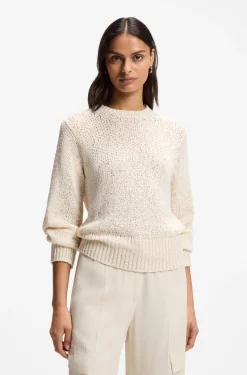 Pullover aus Baumwoll-Mix mit strukturierter Strickstruktur
