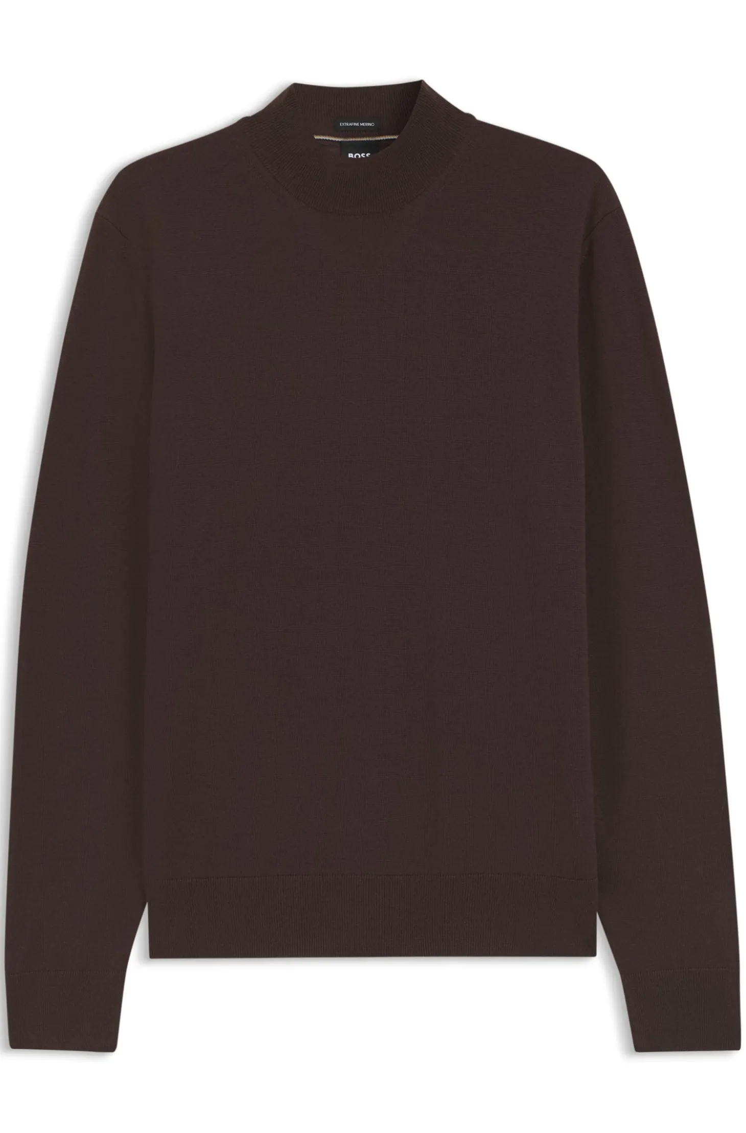 Pullover aus extrafeiner Merinowolle mit Stehkragen