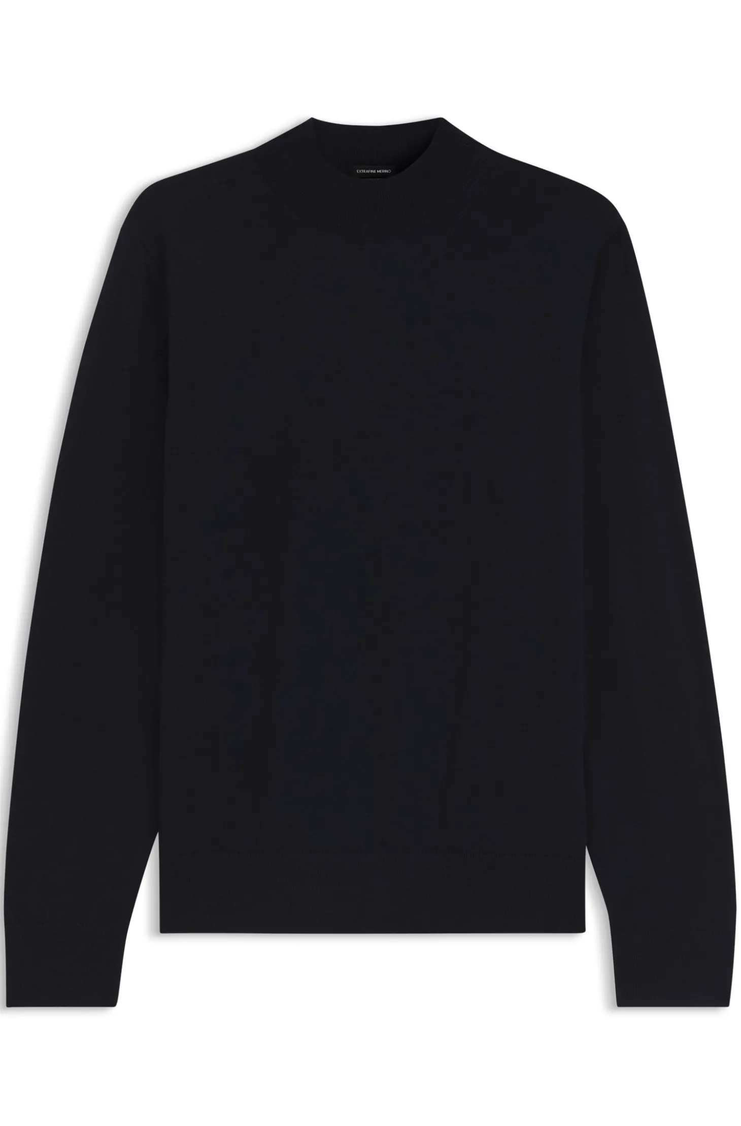 Pullover aus extrafeiner Merinowolle mit Stehkragen
