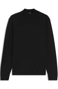 Pullover aus extrafeiner Merinowolle mit Stehkragen