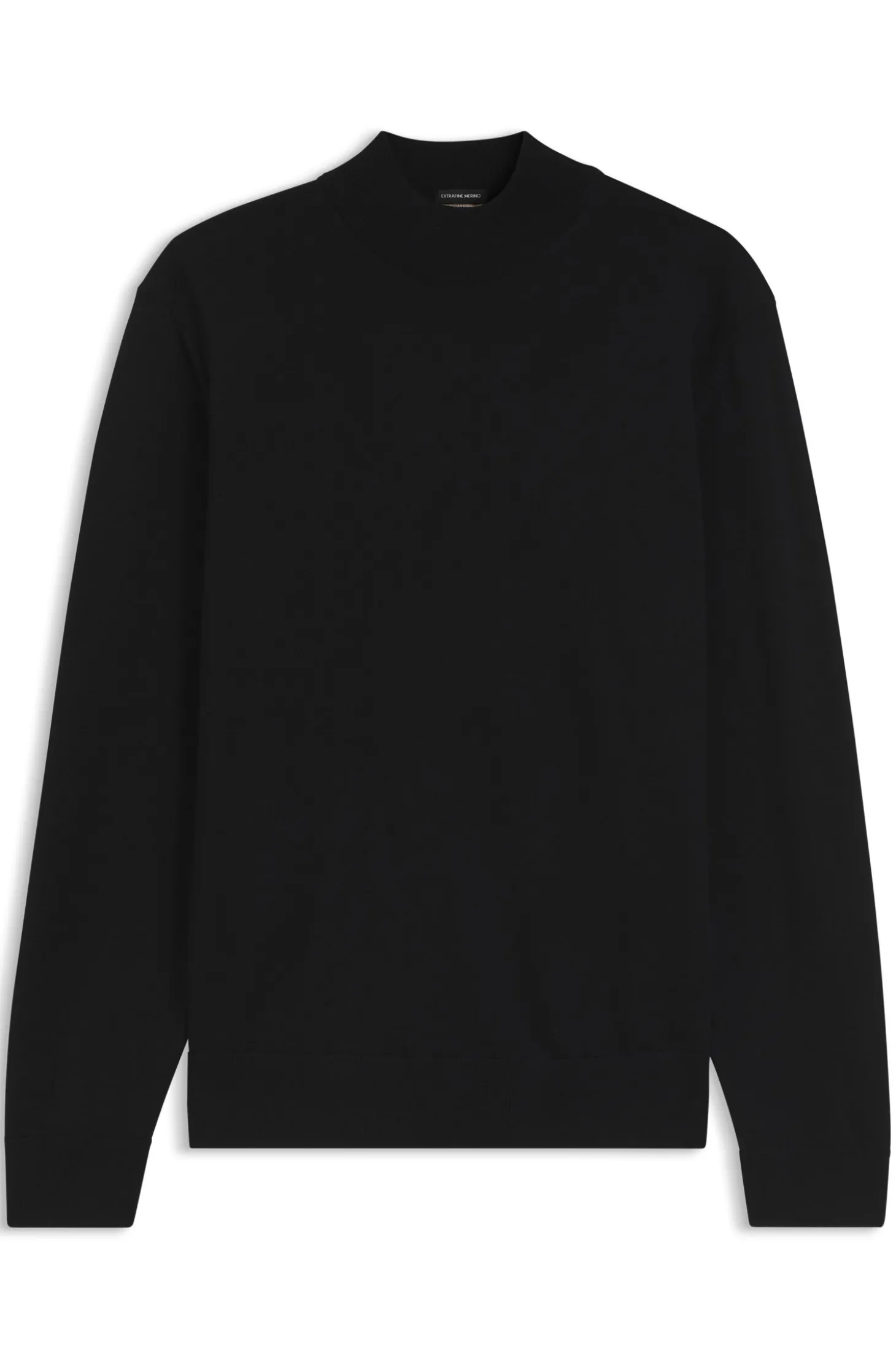 Pullover aus extrafeiner Merinowolle mit Stehkragen