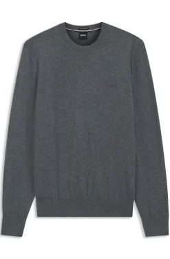 Pullover aus Merinowolle mit Logo-Stickerei