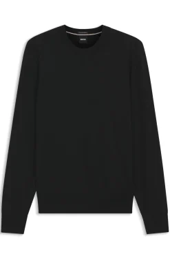 Pullover aus Merinowolle mit Logo-Stickerei