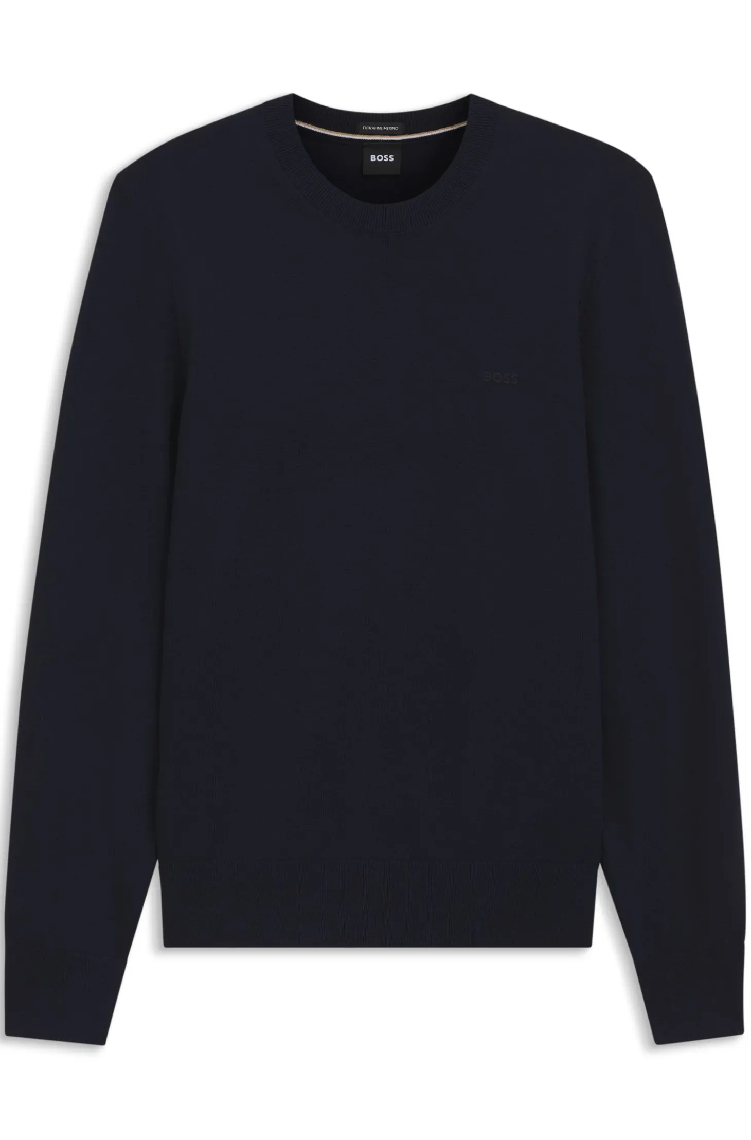 Pullover aus Merinowolle mit Logo-Stickerei