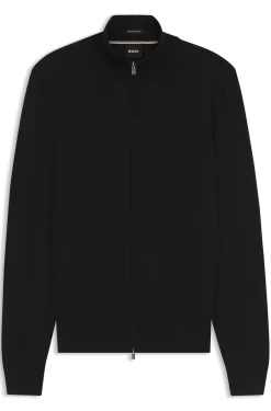 Pullover aus Merinowolle mit Reißverschluss