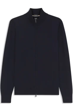 Pullover aus Merinowolle mit Reißverschluss