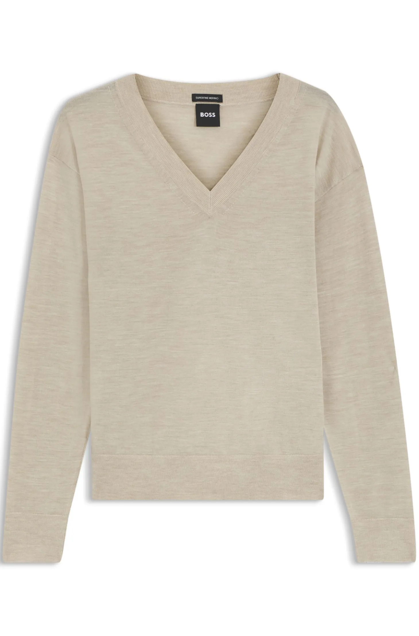 Pullover aus Merinowolle mit V-Ausschnitt