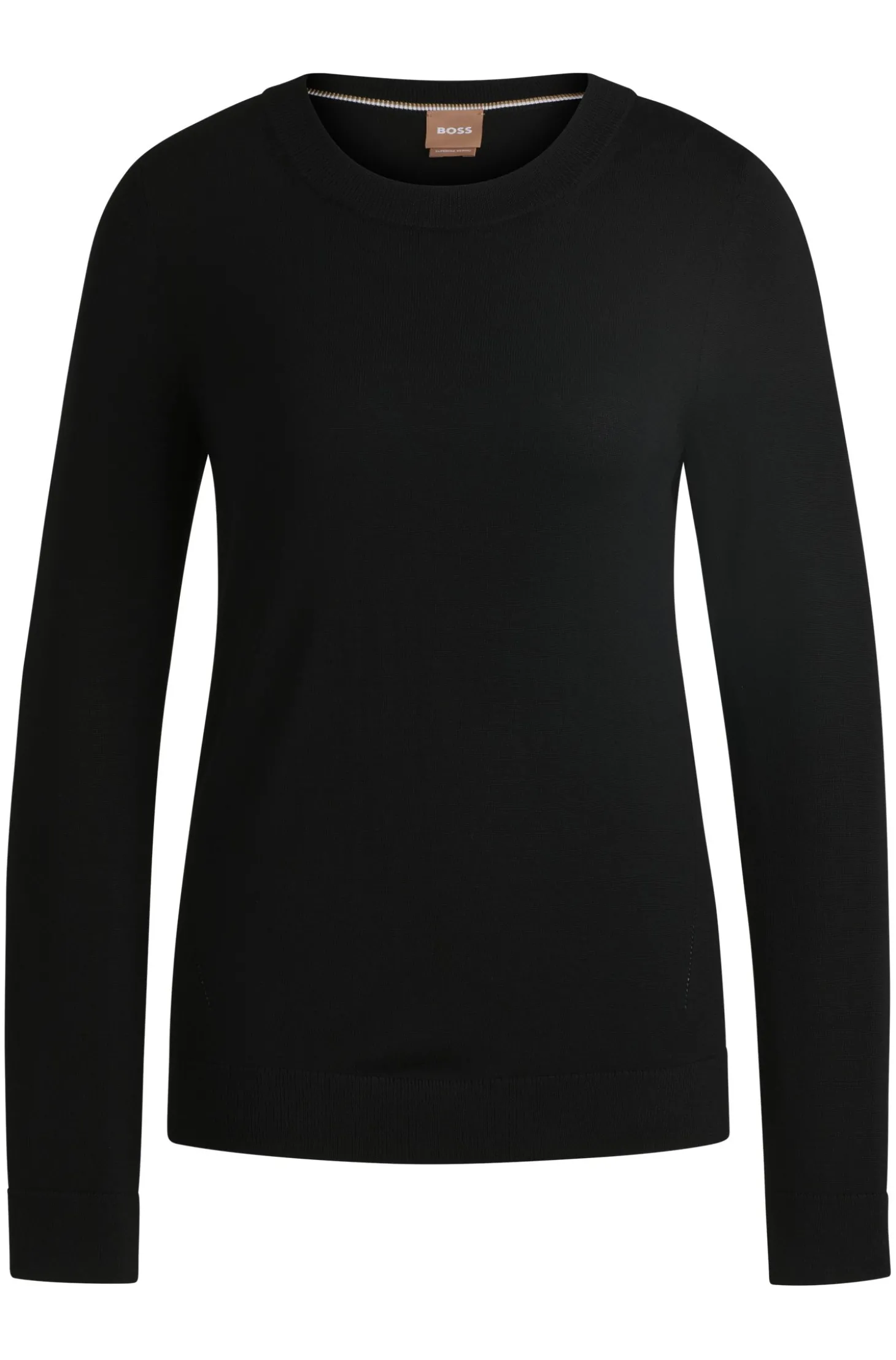 Pullover aus Merinowolle mit Rundhalsausschnitt