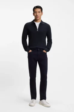 Pullover aus Schurwolle mit Troyerkragen
