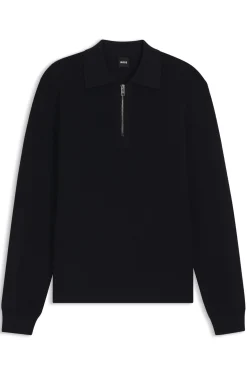 Pullover aus Schurwolle mit Troyerkragen