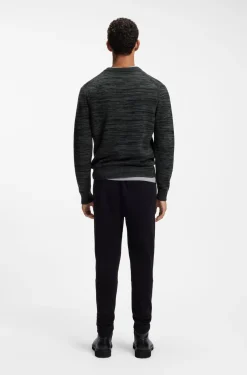Pullover aus Schurwolle und Baumwolle mit Mouliné-Effekt