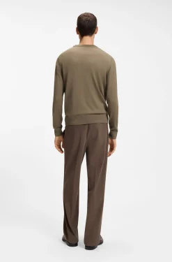 Pullover aus Schurwoll-Mix mit verschiedenen Strukturen