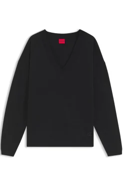 Pullover aus Woll-Mix mit Kaschmir und V-Ausschnitt
