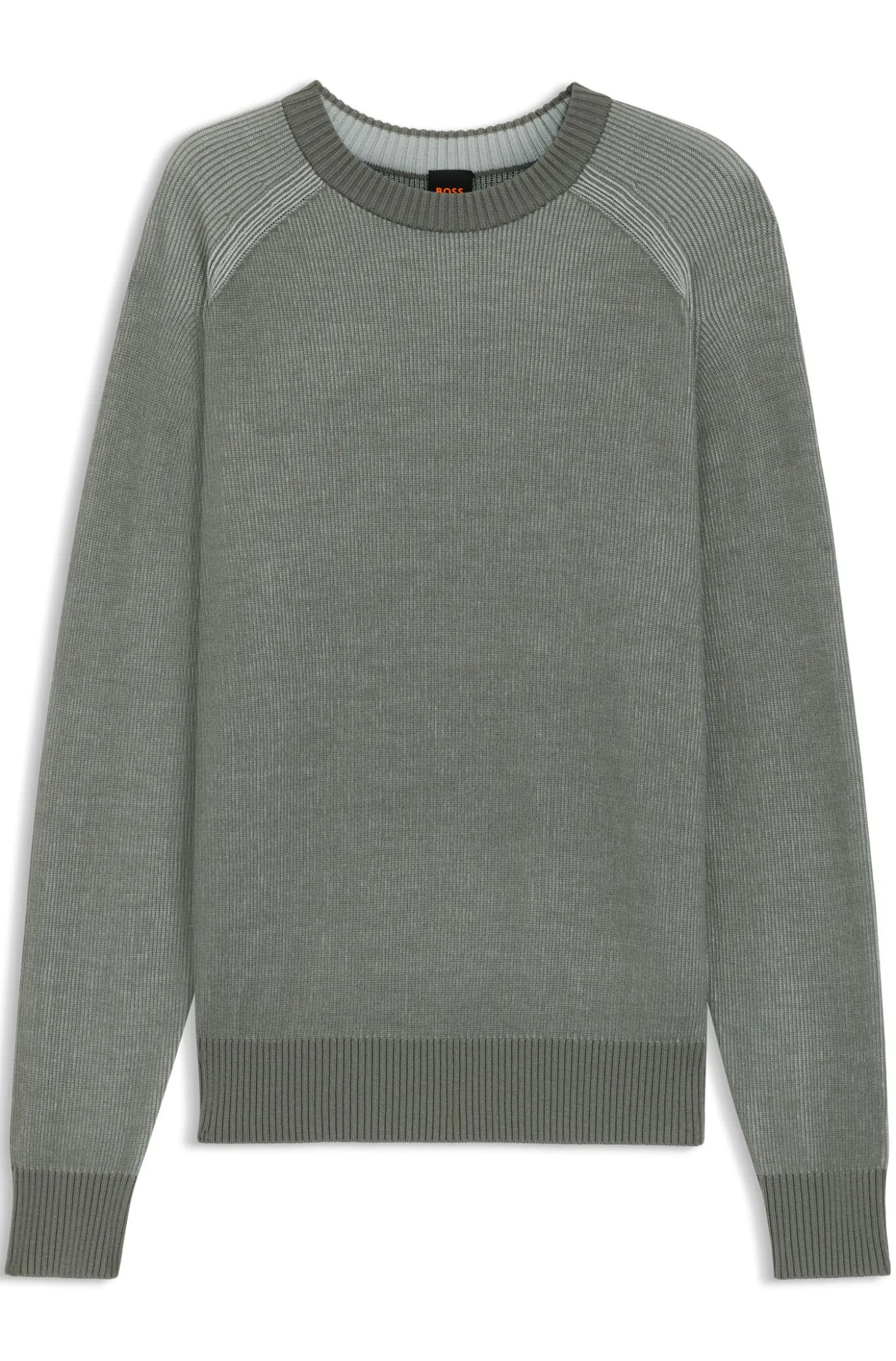 Pullover aus Woll-Mix mit Rippstrick