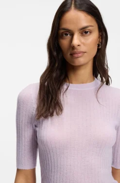 Pullover aus Woll-Mix mit Rippstrick