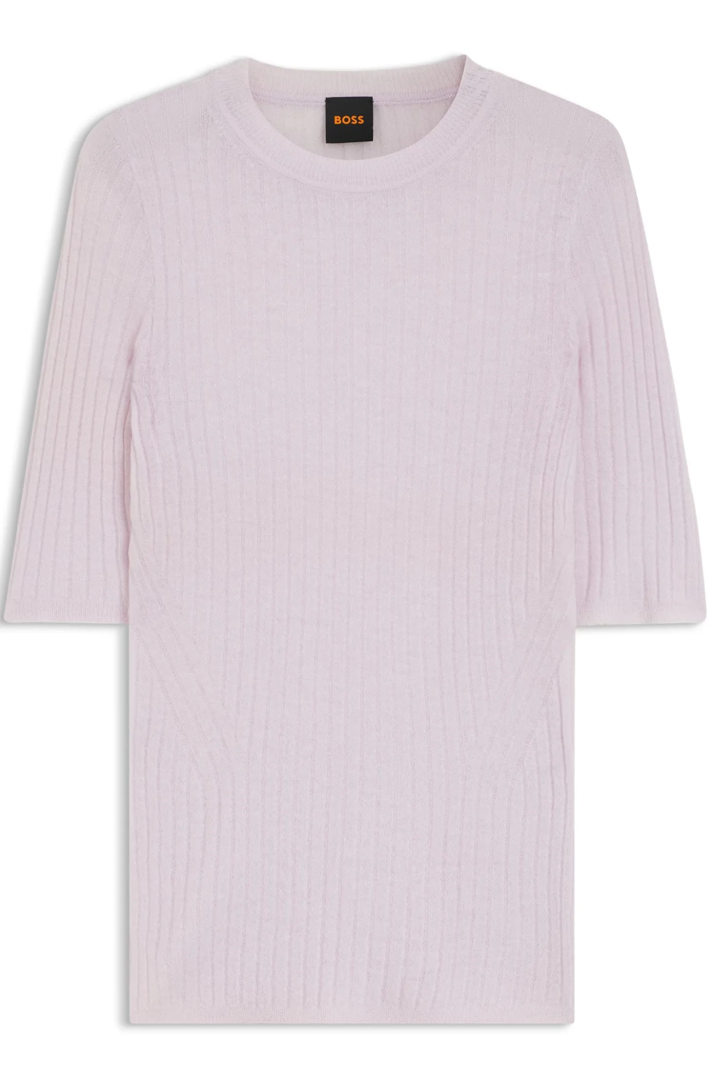 Pullover aus Woll-Mix mit Rippstrick